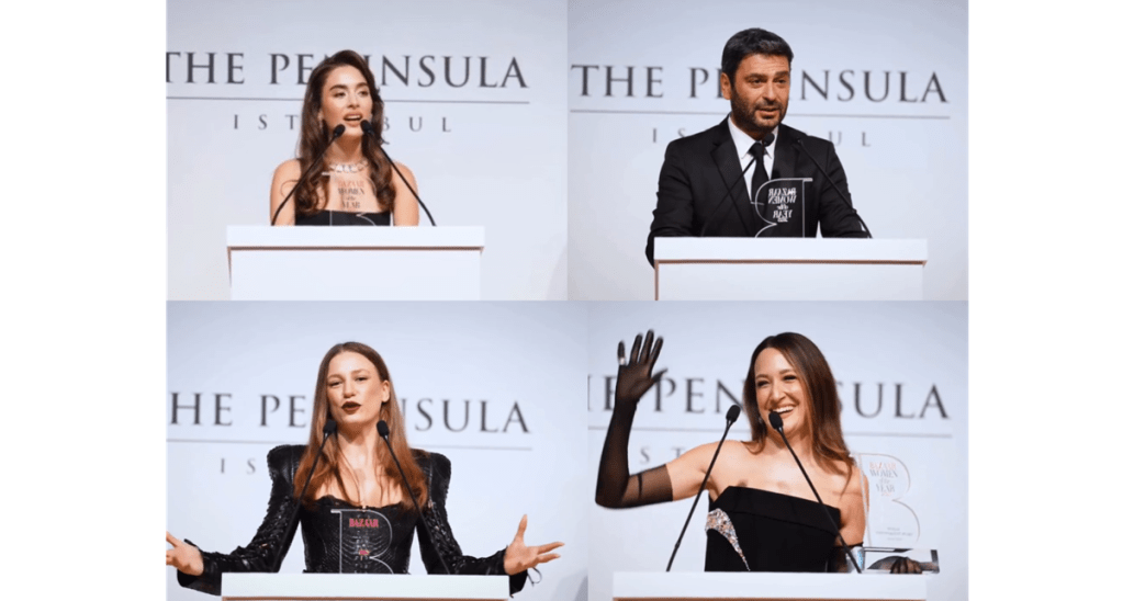 Premiile Harper’s Bazaar pentru: Serenay Sarıkaya, Gupse Özay, Çağla Şimşek şi Ozan&nbsp;Akbaba