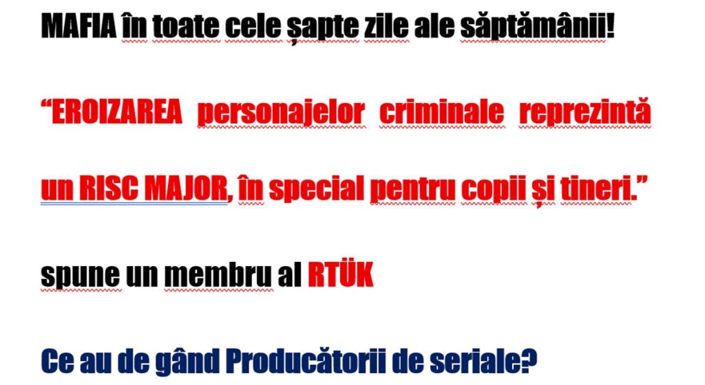 Scenele de violență din seriale, sub lupă/Producătorii vor revizui&nbsp;scenariile