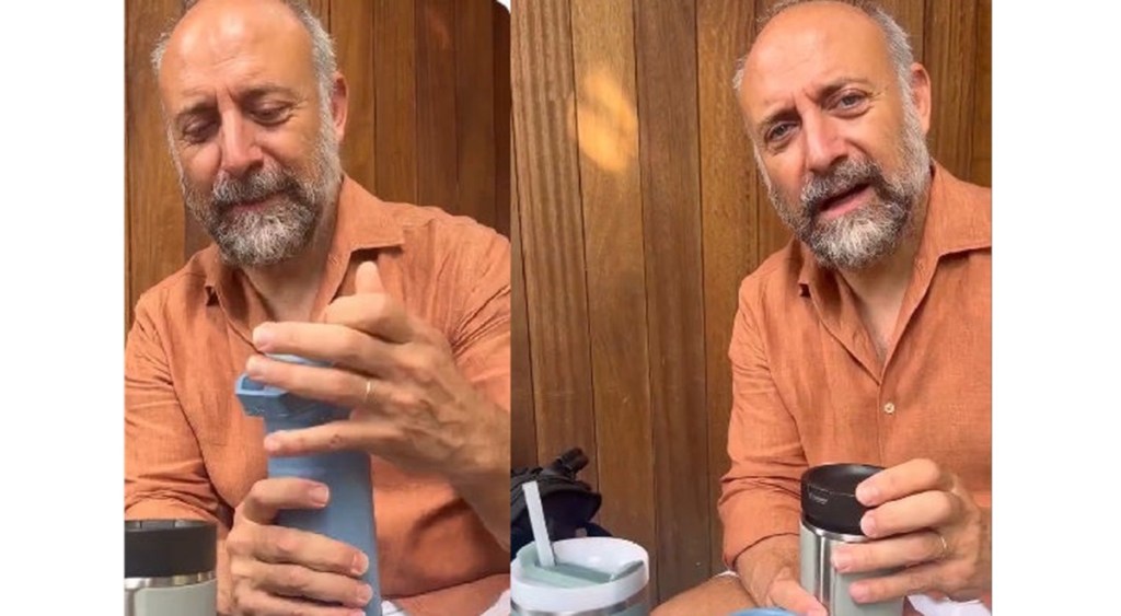 Halit Ergenç merge oriunde cu cafeaua și apa de&nbsp;acasă!